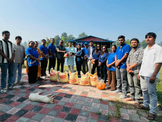 कुकुर तिहारमा सिटिजन लाइफद्धारा अल केयरमा संरक्षित कुकुरको पुजा