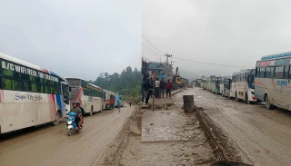 दाउन्ने सडक अझै एकतर्फी