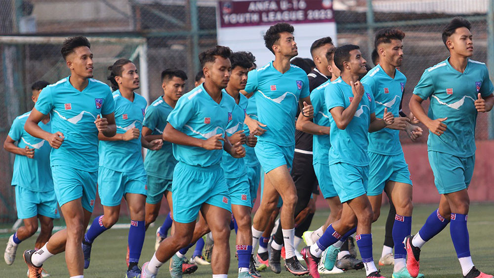 नेपाली राष्ट्रिय फुटबल टिमले आज लाओसविरुद्ध खेल्दै