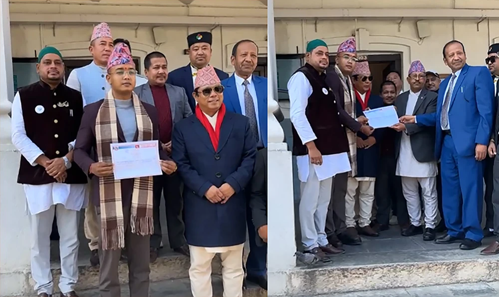 नयाँ दल दर्ताका लागि रेशम चौधरी निर्वाचन आयोगमा