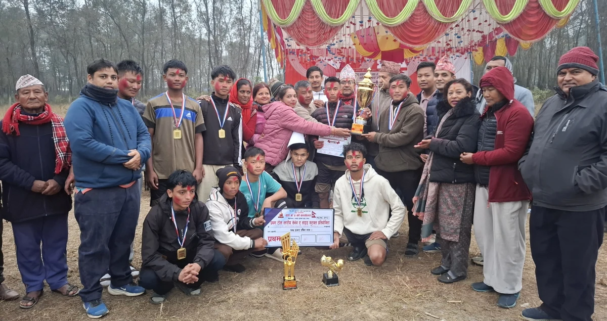 टोल स्तरीय फुटबलको उपाधि कोलुवा शान्तिको पोल्टामा