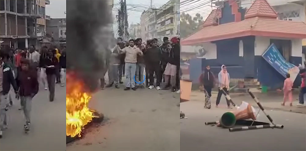 धनुषाका विभिन्न क्षेत्रमा अनिश्चितकालीन कर्फ्यु