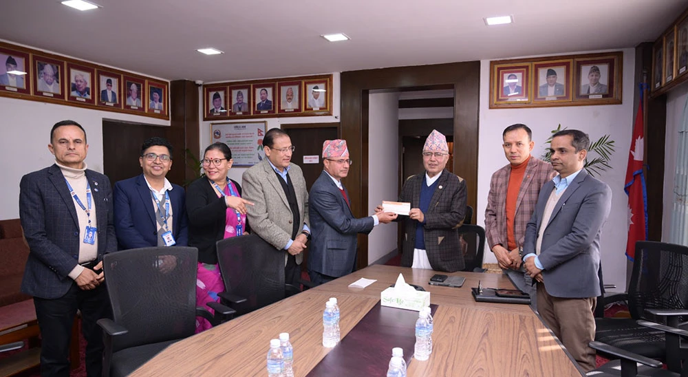 नागरिक लगानी कोषबाट भौतिक पूर्वाधार पुनर्निर्माण कोषमा ५१ लाख योगदान