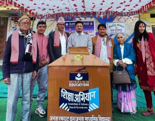 जनता माविमा मन्दिर शीलान्यास, रक्तदान र सम्मान कार्यक्रम