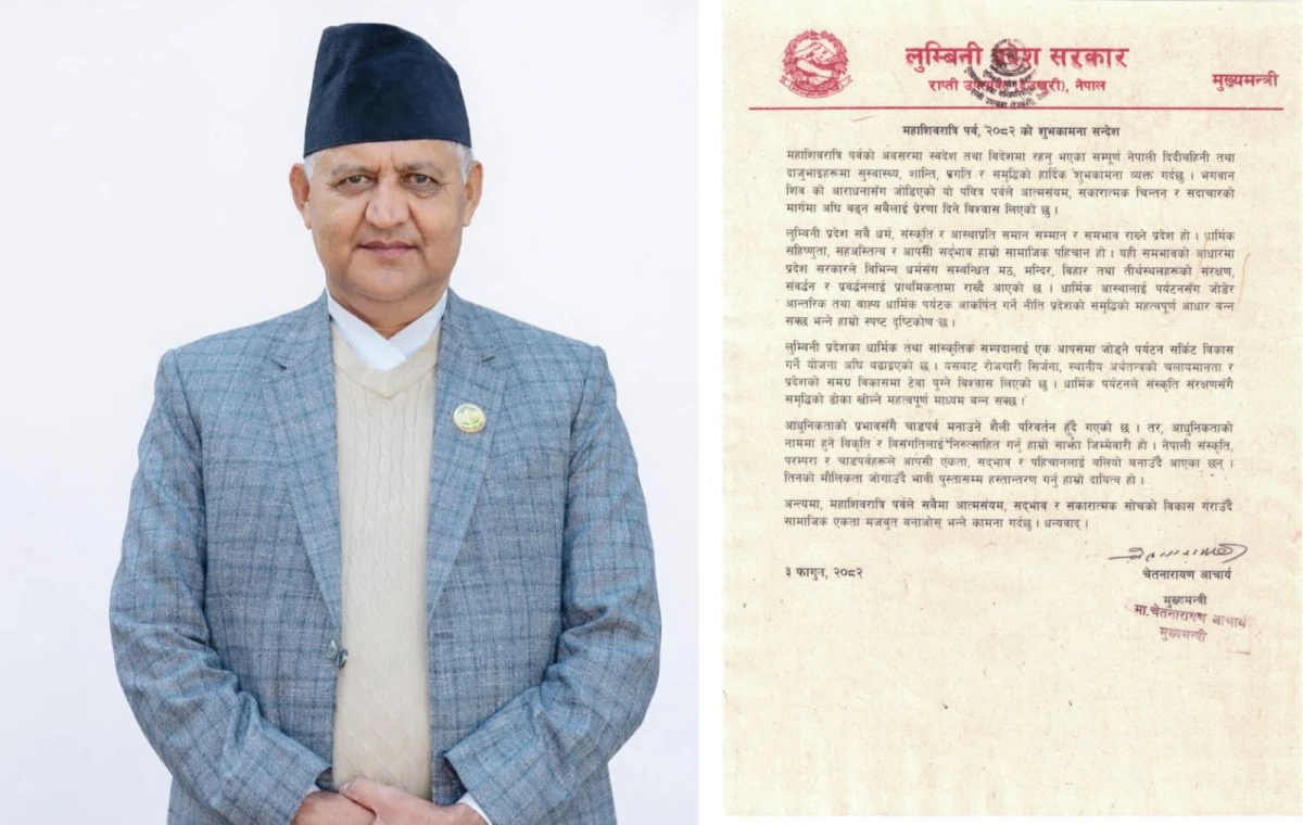 युवालाई उद्यम र समाज रूपान्तरणको अभियानसंग जोड्नुपर्छ: मुख्यमन्त्री आचार्य