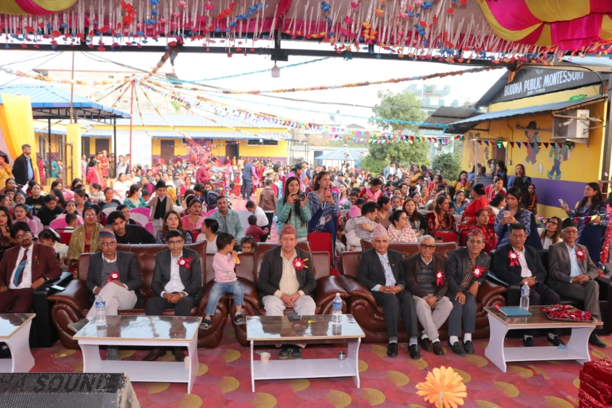 गणतन्त्र दिवसको अवसरमा बुद्ध पब्लिकका विद्यार्थीले बनाए राष्ट्रिय चिन्ह र नेपालको नक्सा