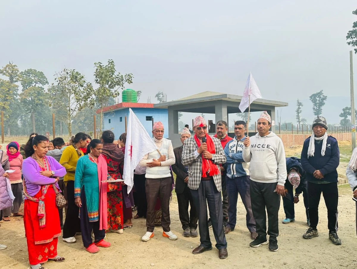 सुकुम्वासी समस्या एमालेले मात्र समाधान गर्छ : उम्मेदवार न्यौपाने