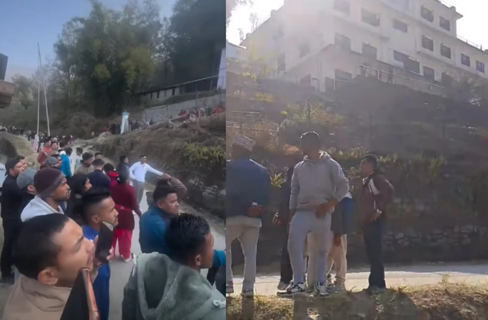 दोलखामा कार दुर्घटना हुँदा ६ जना घाईते