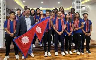 रुवाण्डामा आईसीसी महिला च्यालेन्ज ट्रफी खेल्न जाने नेपाली टिमको बिदाई