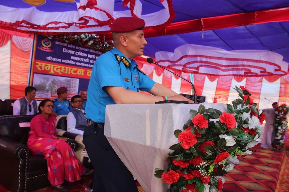 प्रहरी महानिरीक्षक खापुङ्गबाट किरिया पुत्री भवनको शिलान्यास