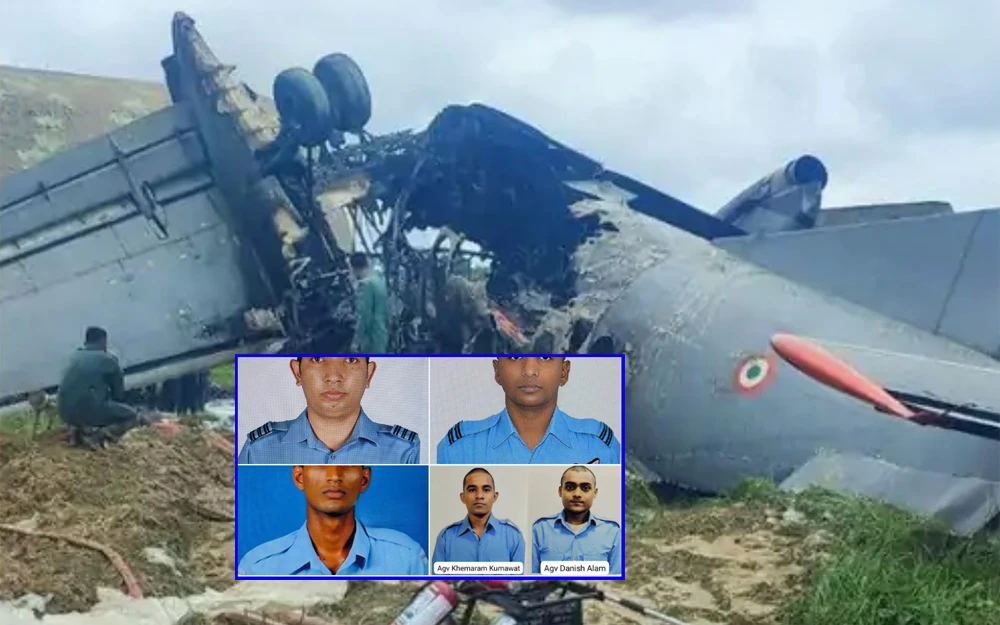 भारतको असममा सैन्य विमान दुर्घटनामा पाँच सैनिकको मृत्यु