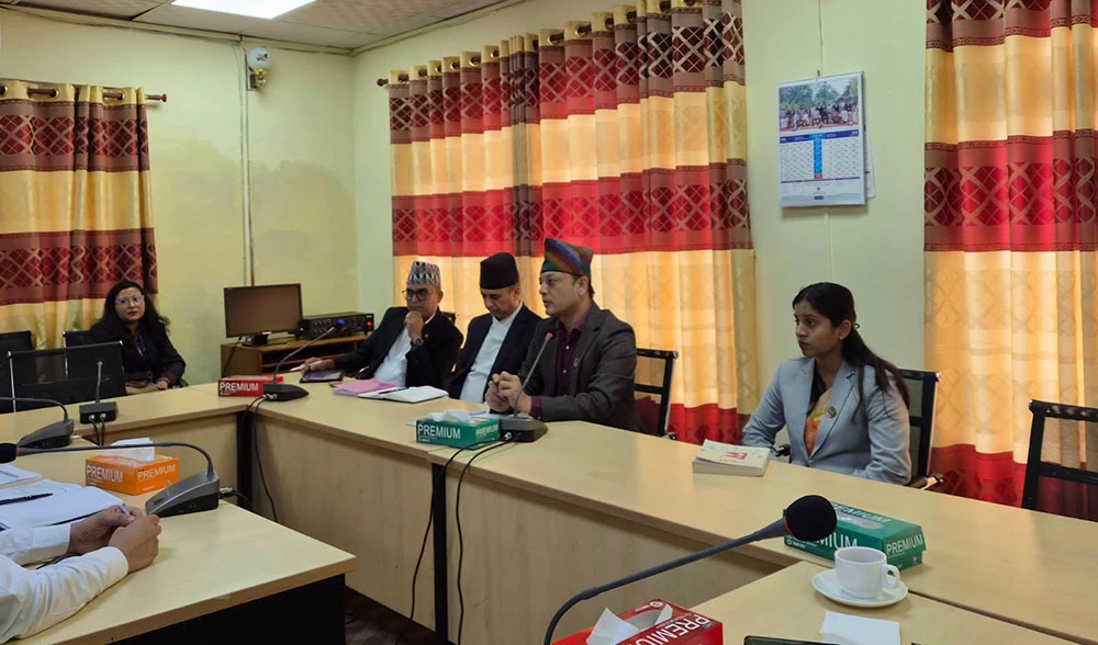 सभामुख अर्यालको संसदीय समितिका सभापति तथा सचिवहरूसँग छलफल