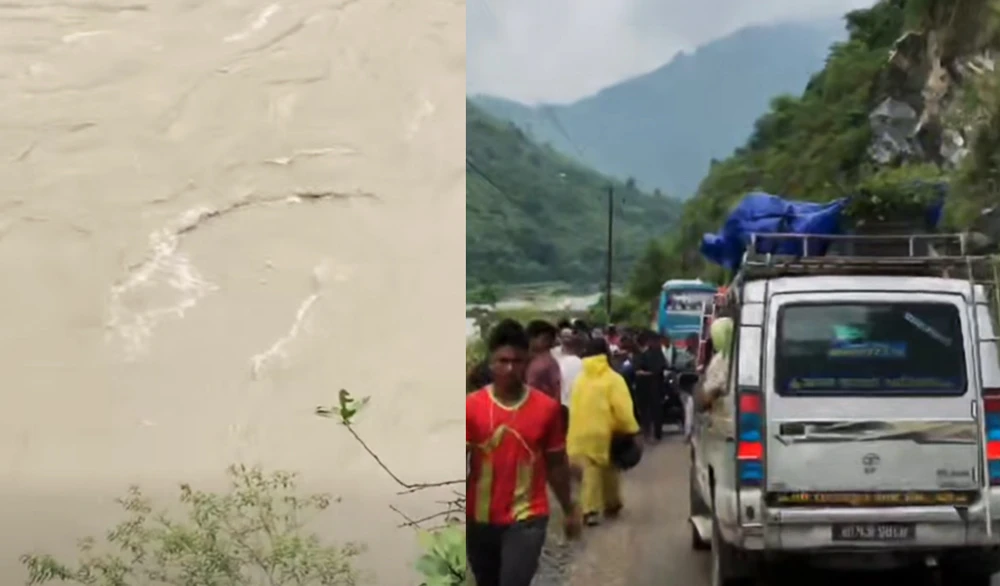 सुनकोशीमा यात्रुसहितको कार खस्यो, खोजी कार्य जारी
