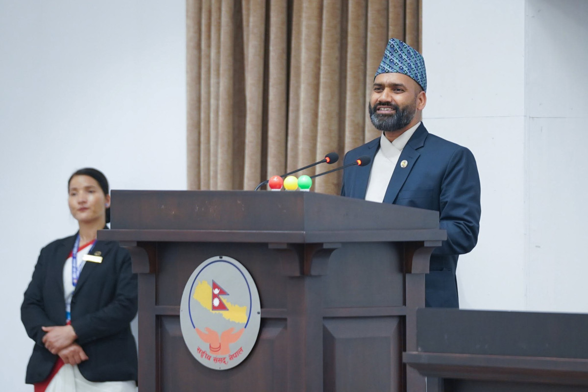नागरिक उड्डयन मन्त्री पौडेलले राष्ट्रिय सभामा  वायुसेवाको दायित्व सम्बन्धी विधेयकमाथि विचार गरियोस भन्ने प्रस्ताव प्रस्तुत गर्ने