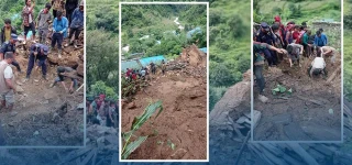 रोल्पा पहिरो अपडेट: फलबाङमा बेपत्ता तीन जनाको शव फेला