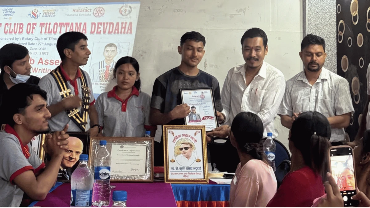 देवदहमा माइन्यूट लेखन र पब्लिक स्पिकिङ तालिम