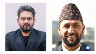 प्रधानमन्त्री शाह र  रास्वपा सभापति लामिछानेबीच भेटवार्ता