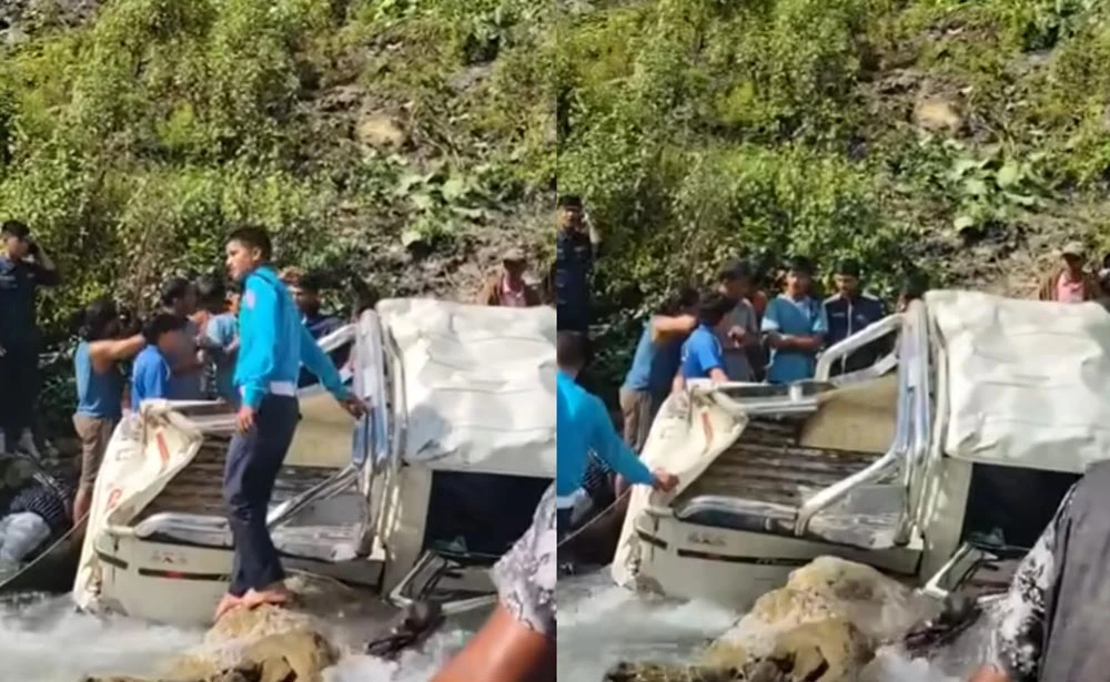 रुकुम पश्चिममा जीप दुर्घटना: दुई जनाको मृत्यु, ११ घाइते
