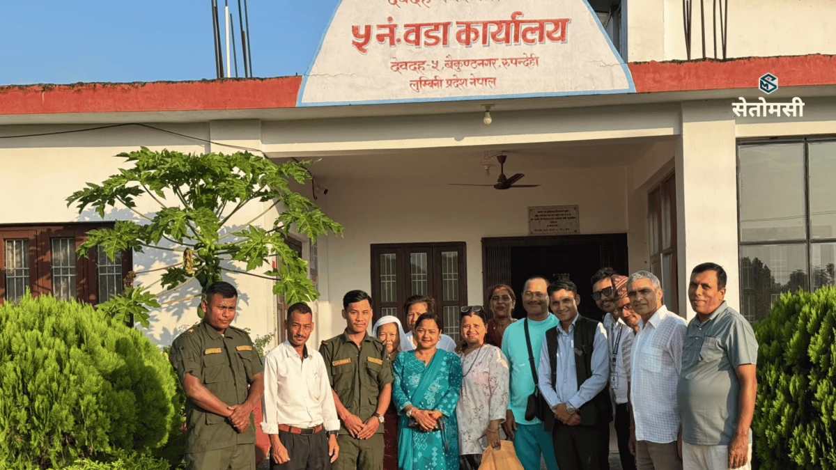 अत्यधिक वर्षाको पूर्वानुमानपछि देवदह–५ मा विपद् व्यवस्थापनको तयारी