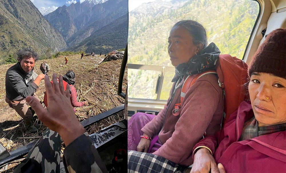 बूढीगण्डकी बाढी : नेपाली सेनाद्वारा ३६ जनाको उद्धार