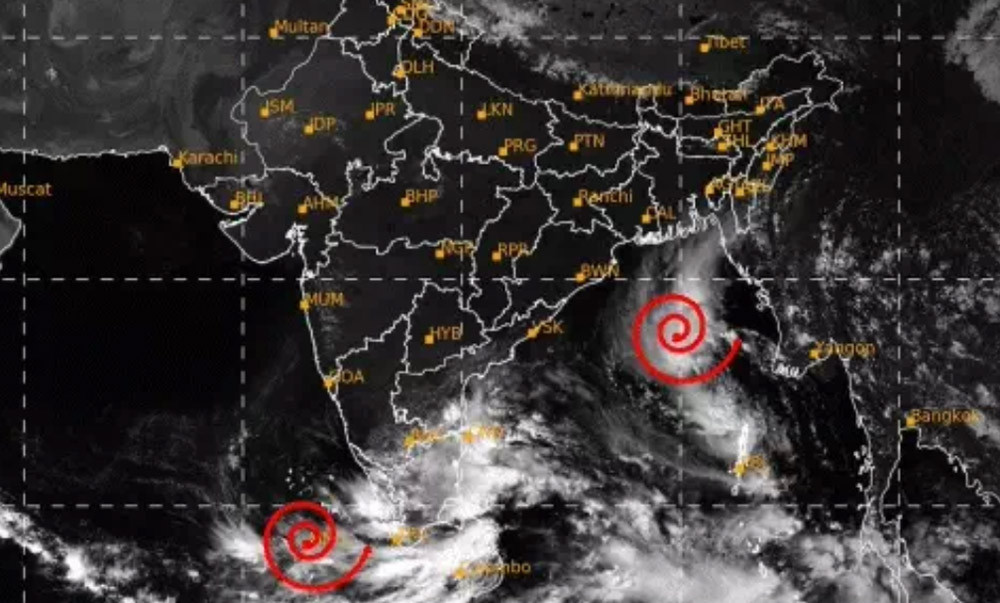 चक्रवात ‘अर्नब’ भारतको आन्ध्र प्रदेशतर्फ अघि बढ्दै, ६ लाखलाई सुरक्षित स्थानमा सार्ने तयारी